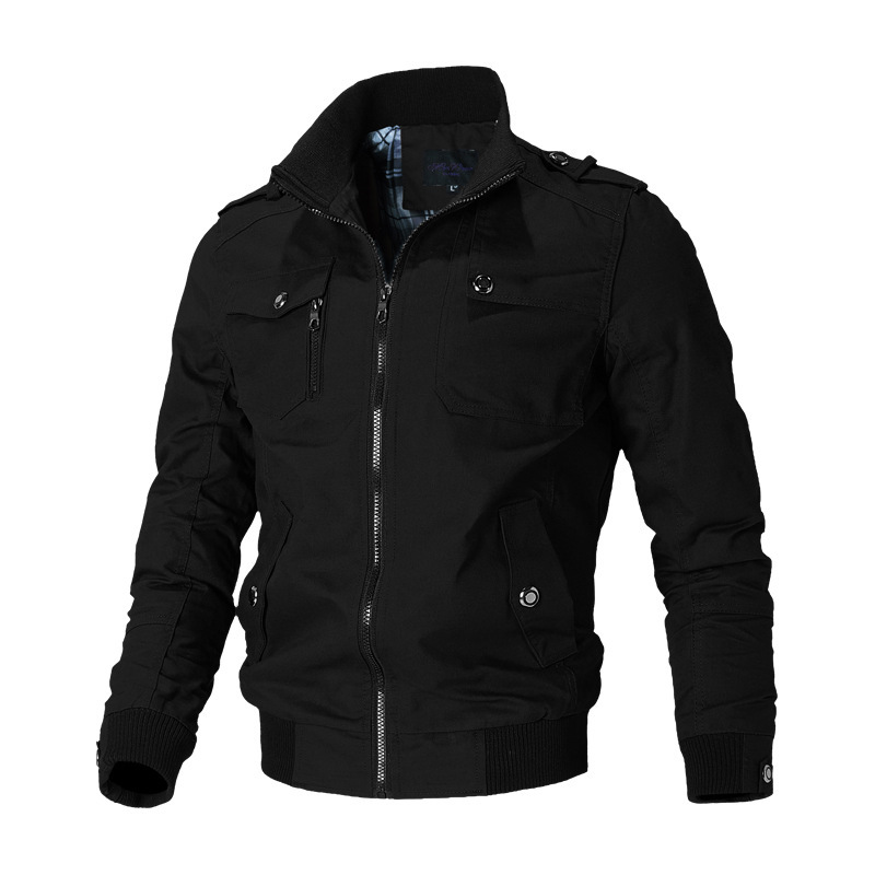 Bomber veste hommes mode décontracté coupe-vent veste manteau hommes printemps automne nouveaux vêtements d'extérieur chauds solide Stand mince veste hommes