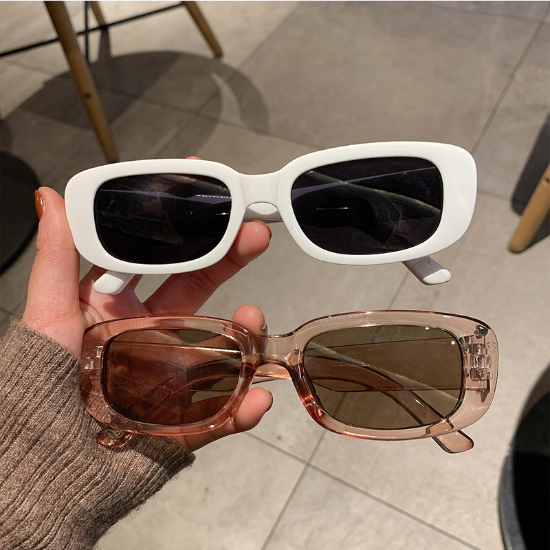 Lunettes de soleil rectangulaires blanches classiques pour femmes, nouvelle mode, petite marque rétro de styliste, lunettes de soleil carrées pour dames