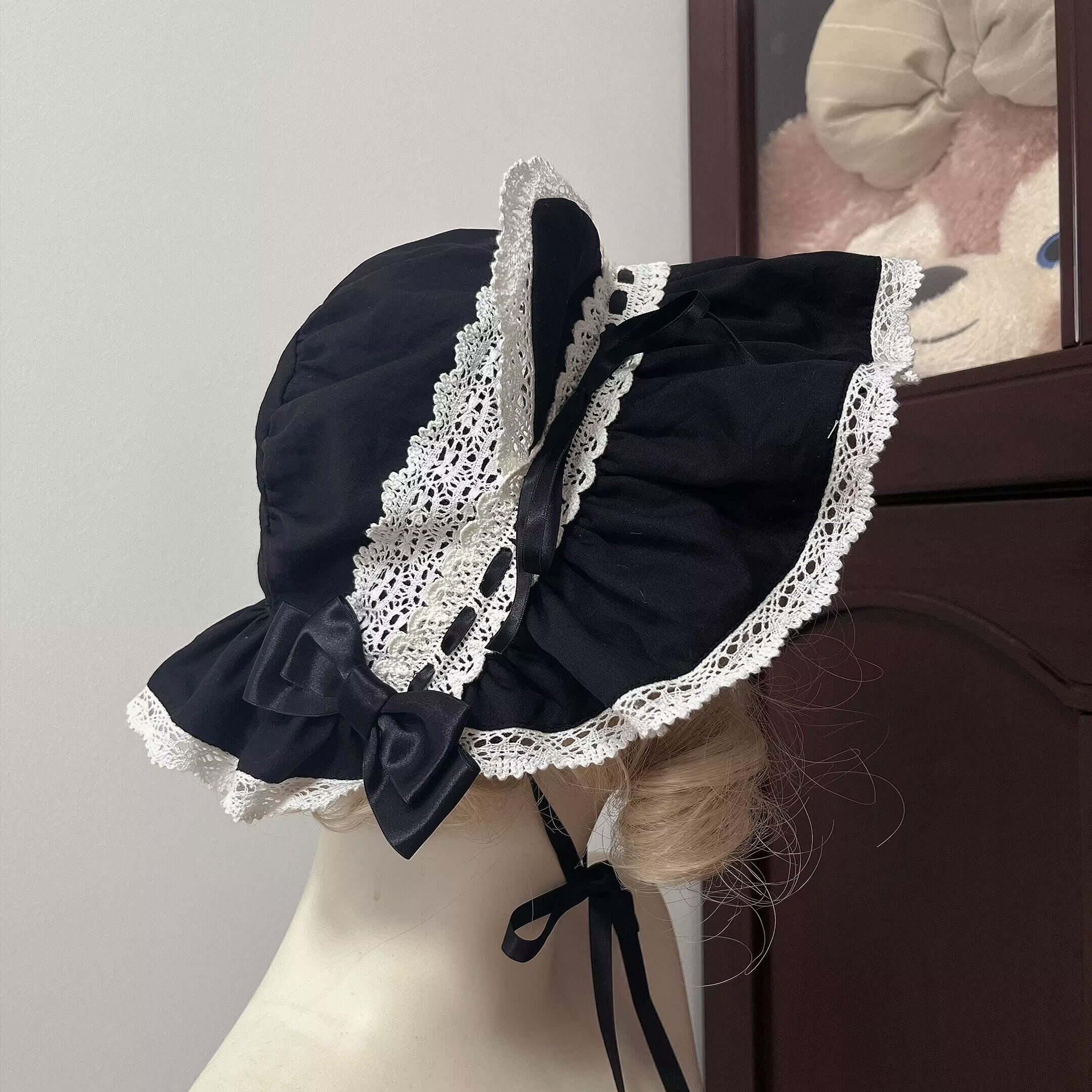 Chapeau de sorcière pour chaton BB, bandeau avec nœud et oreilles d'animaux, accessoire pour cheveux