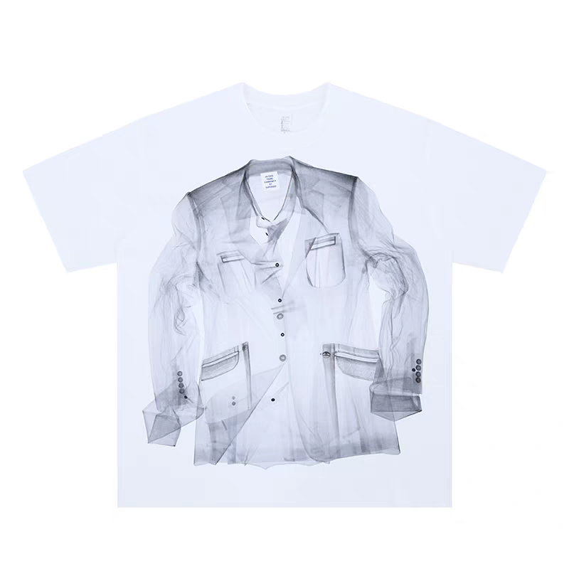 High Street chemise créative impression T-shirt hommes femmes de haute qualité 2025 Style d'été T-shirt top t-shirts