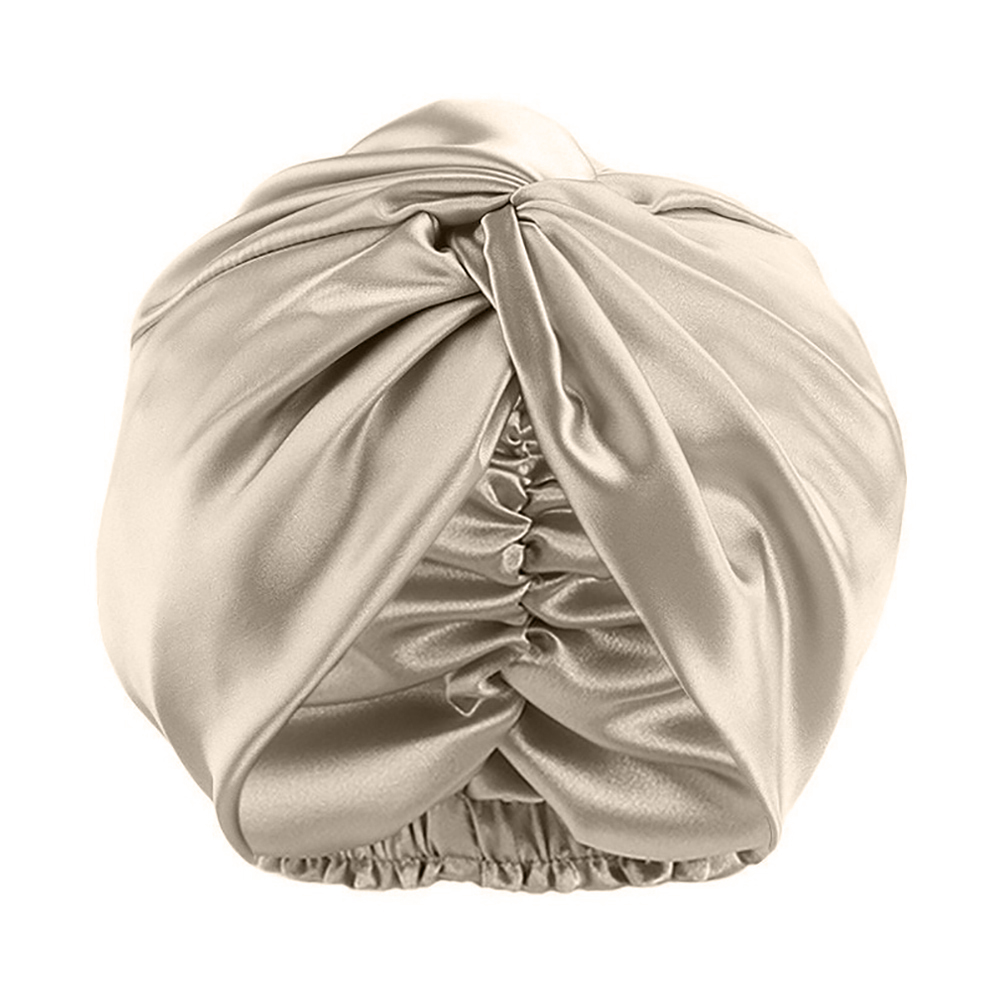 Bonnet de couchage en soie de mûrier Pure 100% pour femmes, chapeaux de nuit, bandes de cheveux torsadées réglables, couvre-chef 19 mamans