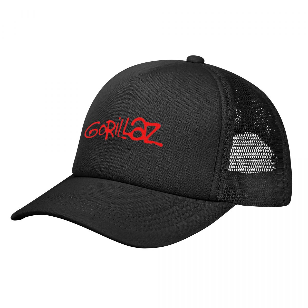 Gorillaz-Casquette de camionneur PUNK ROCK pour hommes et femmes, chapeaux de groupe de musique Hip Hop, chapeau de soleil, chapeau de pêche, casquette de baseball en maille réglable, haute qualité