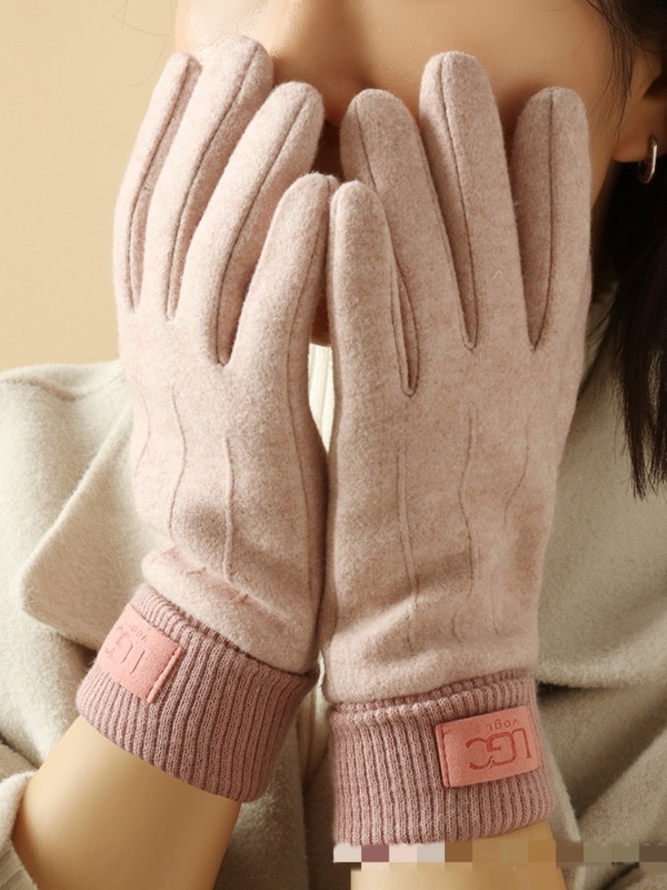 Gants d'hiver en cachemire pour femmes, gants chauds pour écran tactile, gants pour hommes, protection contre le froid en extérieur, gants de cyclisme épais à doigts complets