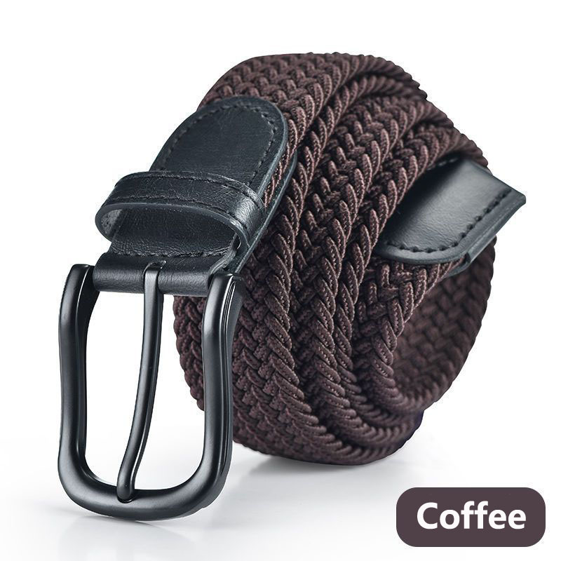 100cm 110cm 120cm nouveau Design haute qualité hommes ceinture décontractée tissé boucle élastique toile tout match femmes pantalons sens polyvalent