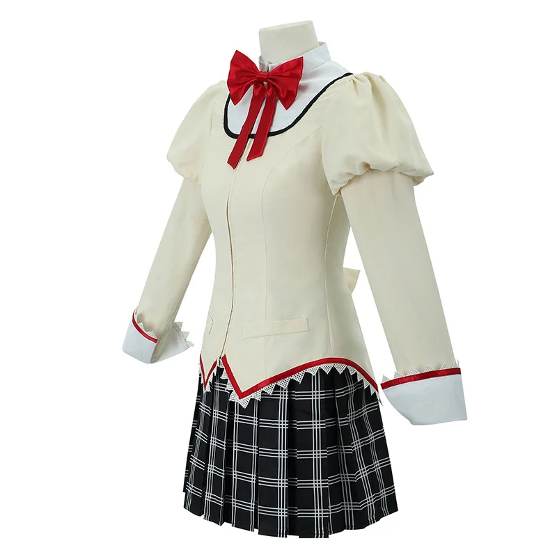 Costume de Cosplay Anime Mami Tomoe Kaname Madoka, uniforme scolaire Akemi Homura, ensemble complet, tenue d'halloween