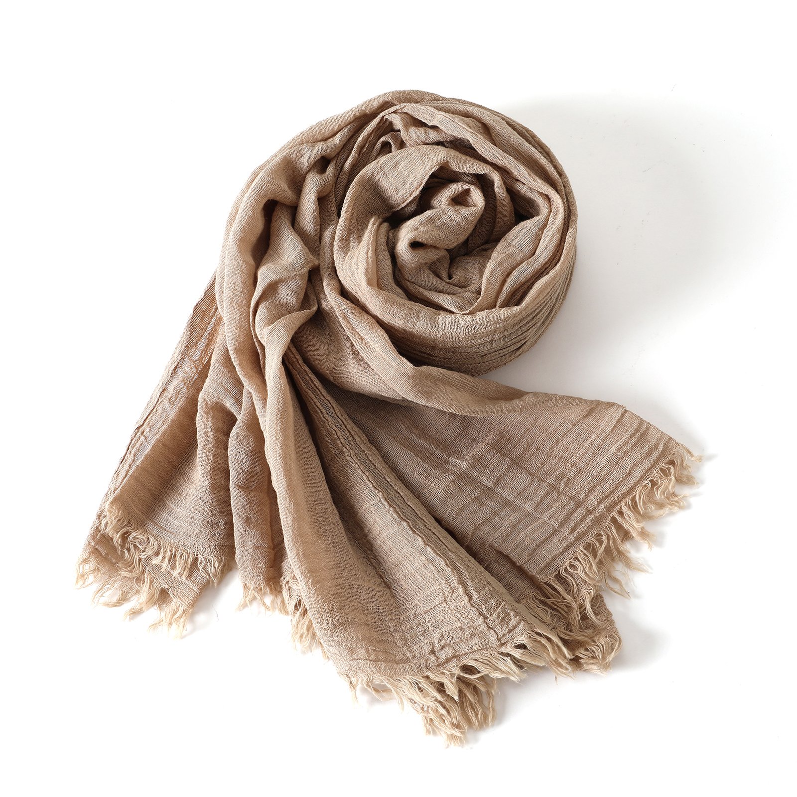 Foulards en coton et lin pour hommes, couleur unie, écharpe chaude, silencieux, accessoires masculins, châle Bufanda court à pompon, automne hiver