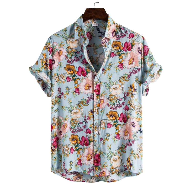 Chemise en lin véritable pour hommes, vêtements de luxe, chemisiers à la mode de haute qualité, T-shirts sociaux en coton hawaïen, 2024