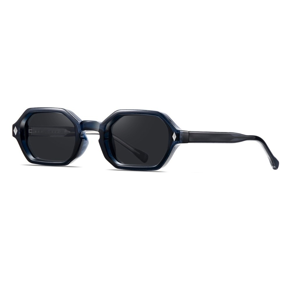 Lunettes de soleil multicolores à petite monture carrée, légères, polygonales, bloquant la lumière bleue, mode Vintage pour hommes, UV400