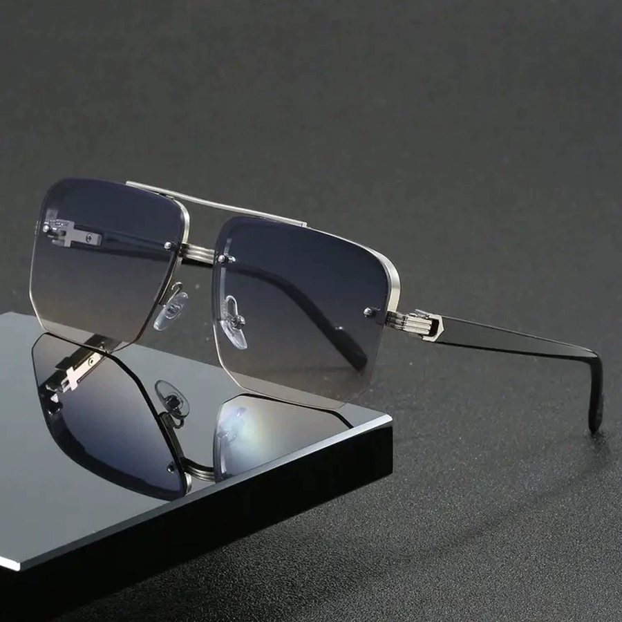 Lunettes de soleil classiques noires à grandes nuances carrées pour femmes et hommes, lunettes de soleil à la mode avec Protection Uv