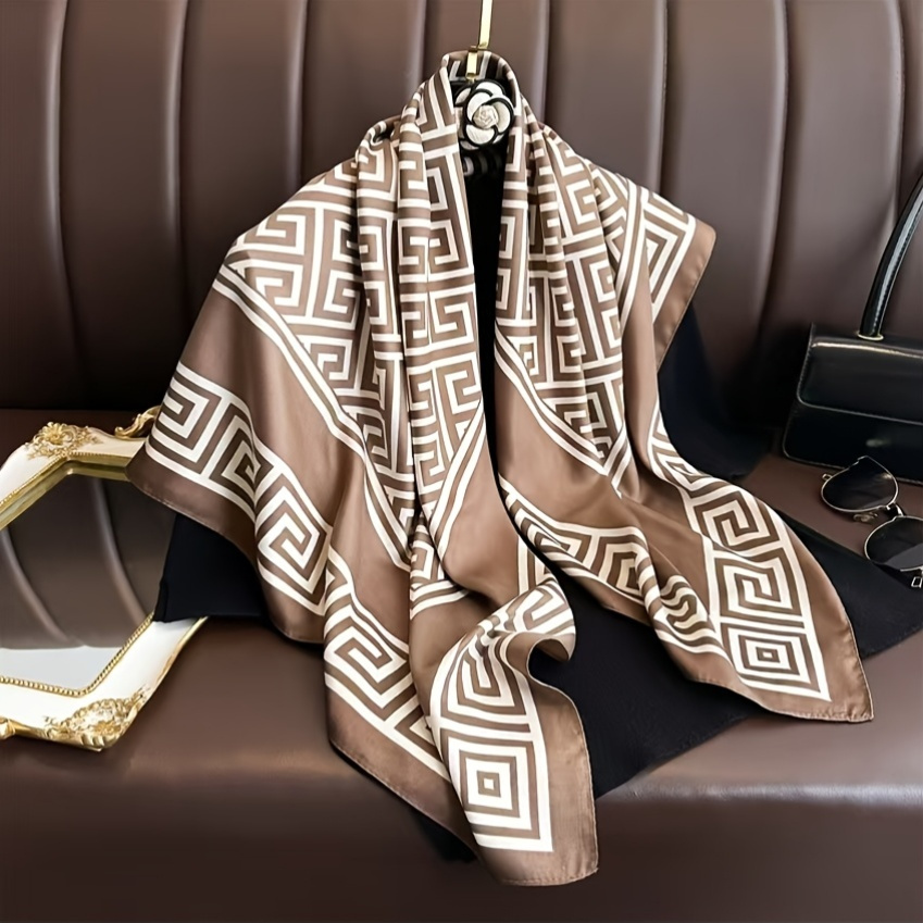 2025 marque de luxe mode doux Satin écharpe foulards carrés 70 cm Foulard voyage châle Hijab enveloppement Bandana Foulard
