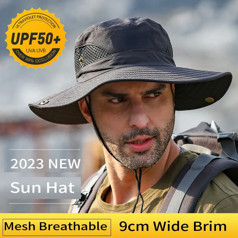 Chapeaux seau populaires pour hommes, casquette de bassin Anti-UV, Panama, chapeaux de soleil d'extérieur, mode dames, casquette d'alpinisme d'été, vente en gros, nouvelle collection