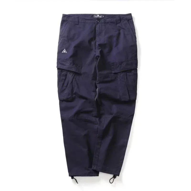 Fjingent At-Pantalon cargo slim pour homme, style coréen, Harajuku, esthétique, grande taille, long, nouveau, grand