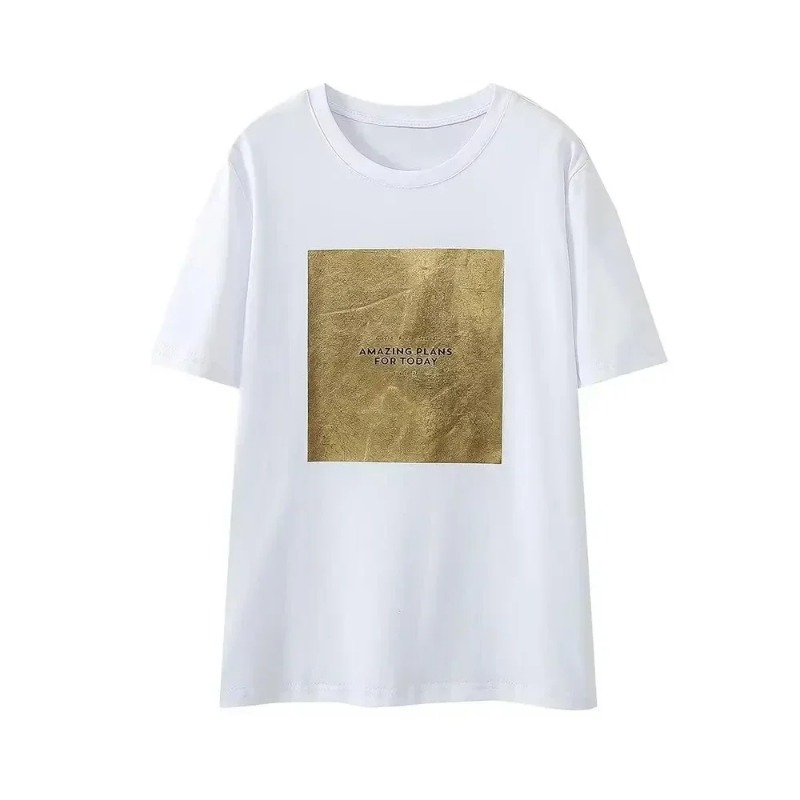 T-shirts pour femmes été 2025 Y2k Streetwear mode filles t-shirt à manches courtes col rond t-shirt pour femmes Harajuku hauts