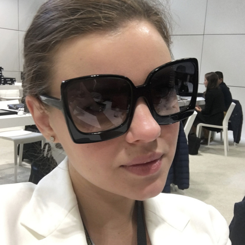 Lunettes de soleil surdimensionnées à grande monture pour femmes, marque de styliste en plastique dégradé, gafas de sol mujer UV400