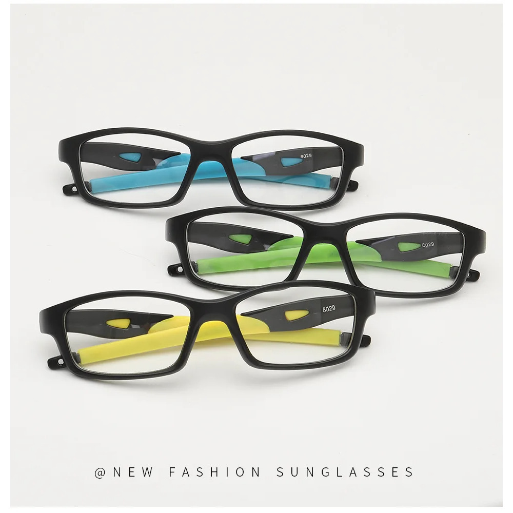 Lentille plate haute définition 2025 avec monture oculaire, monture de lunettes de sport de plein air pour hommes