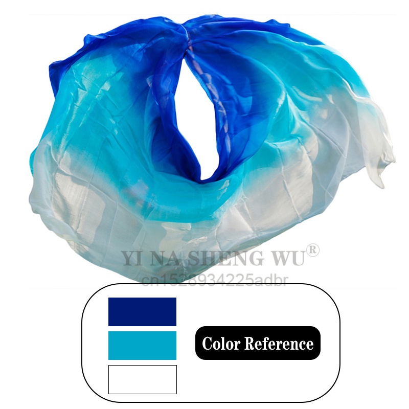 100% véritable voile de soie châle femmes écharpe accessoire de Costume danse du ventre pur voile naturel personnalisé teint éloge soie voile marron