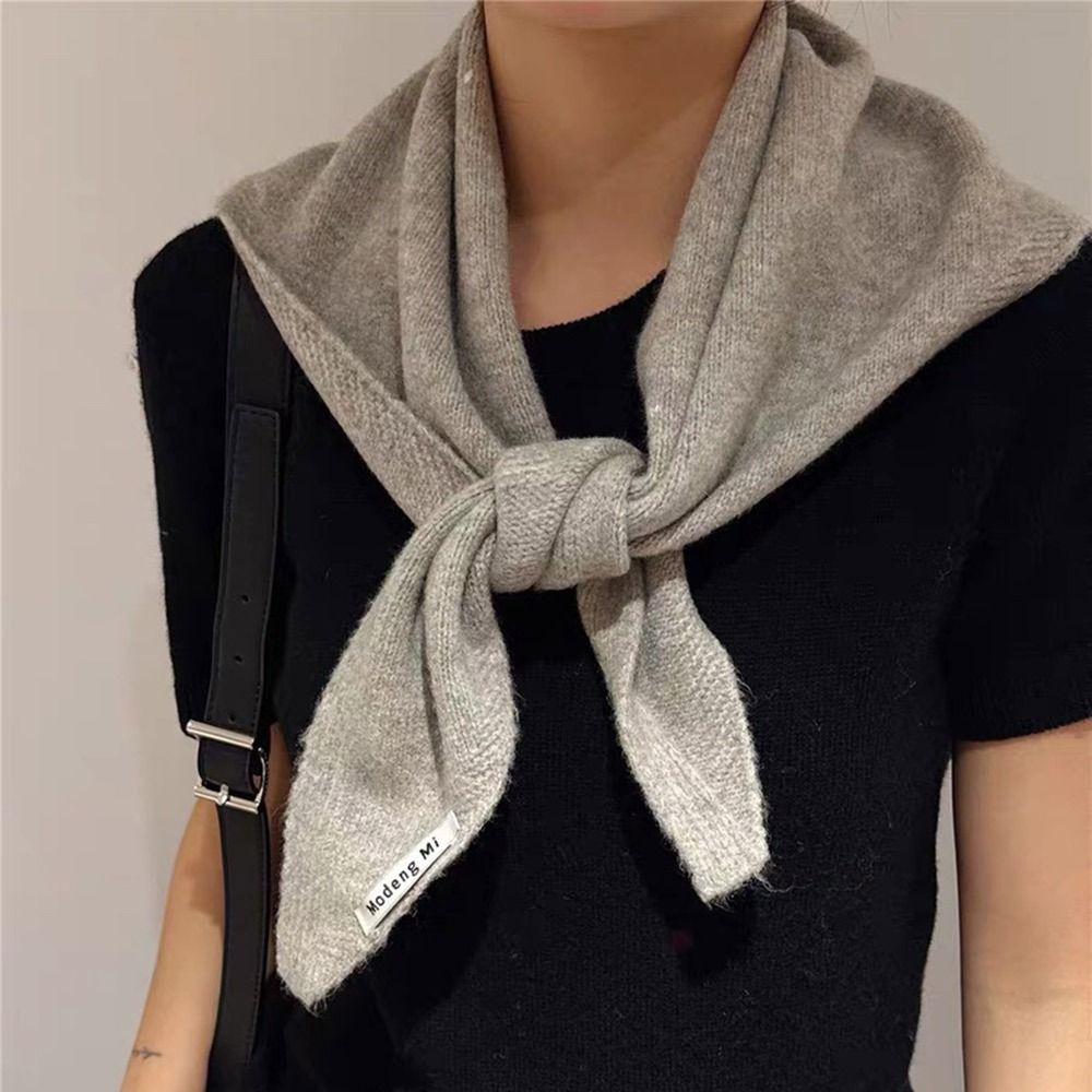 Écharpe Triangulaire Chaude en Laine Multifonctionnelle pour Femme, Écharpe de Sauna d'Hiver, Nouvelle Collection
