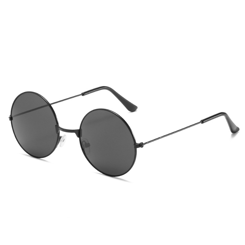 Lunettes de soleil rondes rétro Hippie, cercle de mode en métal pour femmes et hommes, lunettes de fête Disco