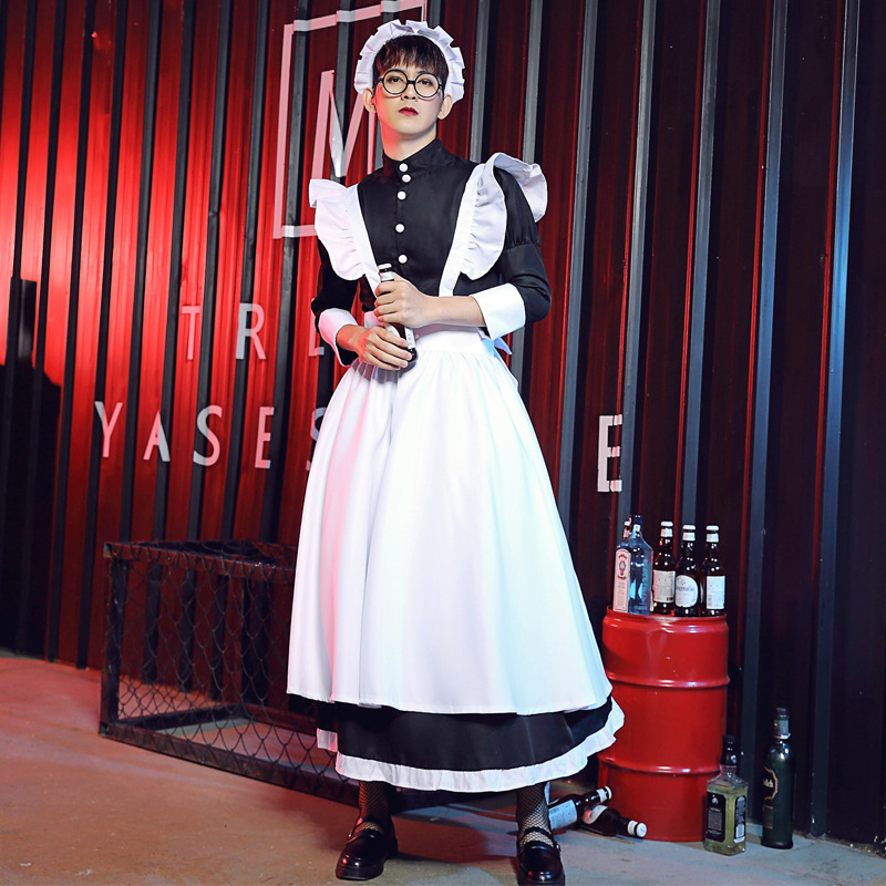 Tenue de demoiselle d'honneur Lolita pour hommes et femmes, ensemble de vêtements vintage, style japonais, uniformes Kawaii mignons, costume d'Halloween Cosplay