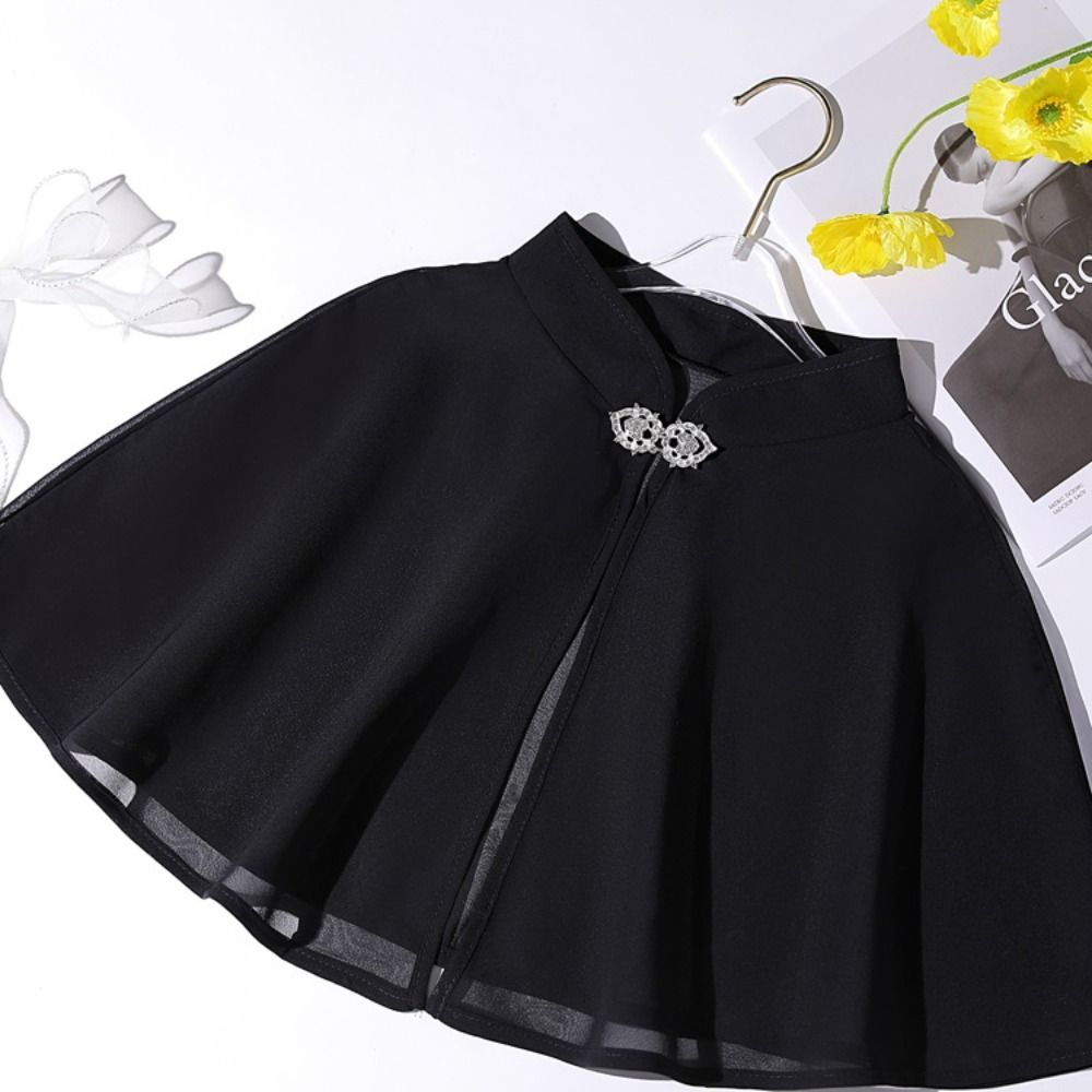 Châle en Mousseline de Soie pour Femme, Cape de Soirée, de Bal, de Couleur Unie, Douce, Élégante, Formelle, Cosplay, Accessoires de Mariage