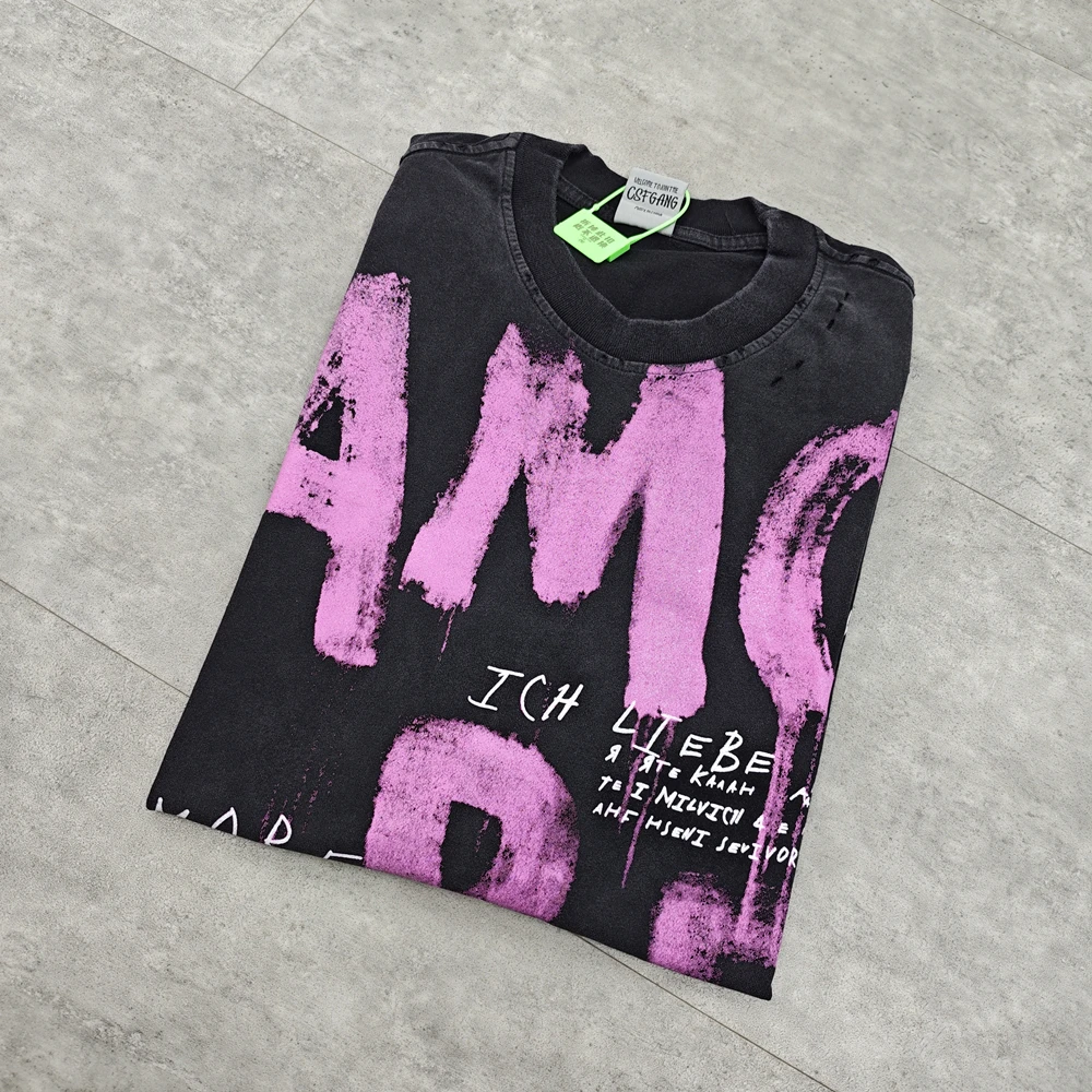 Yao mode Baggy Streetwear décontracté surdimensionné t-shirt HipHop à manches courtes hauts hommes vêtements haute rue Y2k impression t-shirt pour hommes