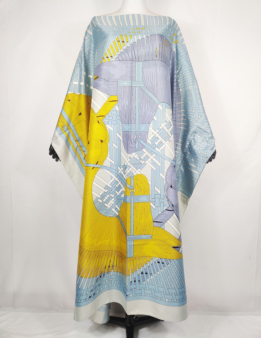 InjAbaya-Robe africaine en sergé pour femme, kaftan traditionnel, bohème, imprimé, vêtements de plage, boubou, été