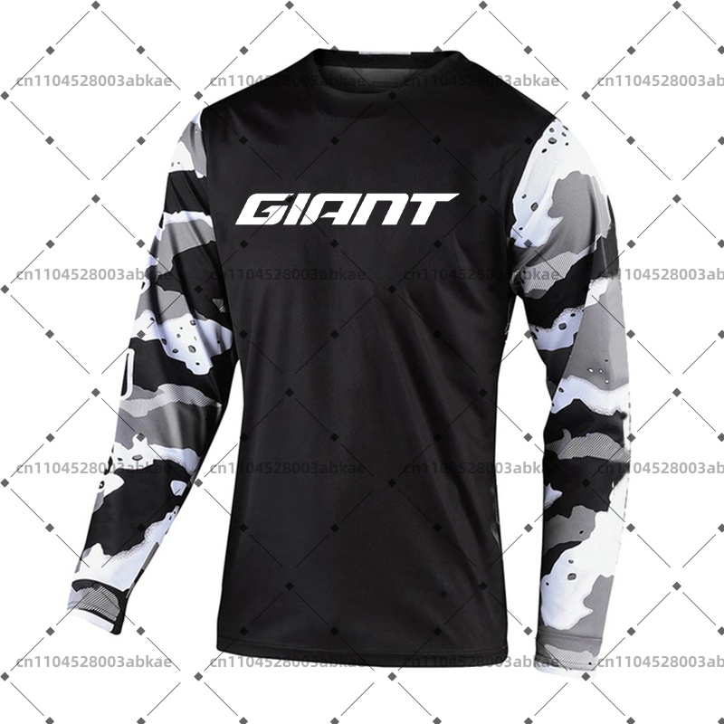 Maillot de moto pour homme, respirant, séchage rapide, course hors route, manches longues, t-shirt de sport, BMX, VTT, Enduro