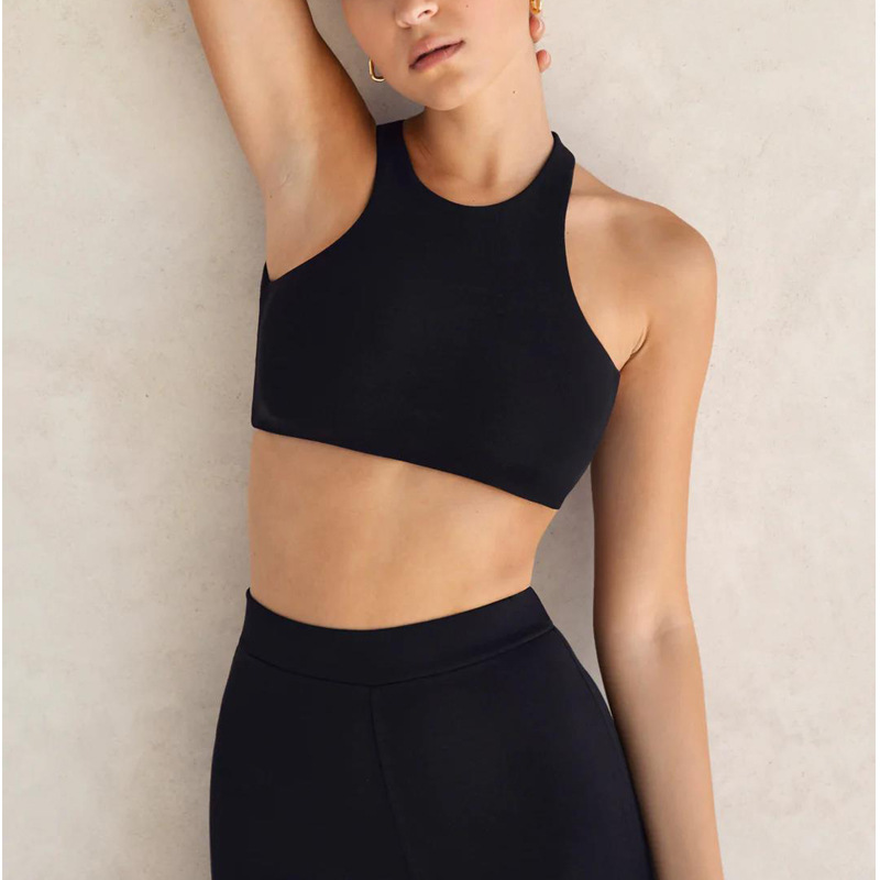 Sous-vêtements de sport dos pour femmes, Shock Verde, soutien-gorge, fronces pour la course, haute intensité, glaçage fitness, 2024