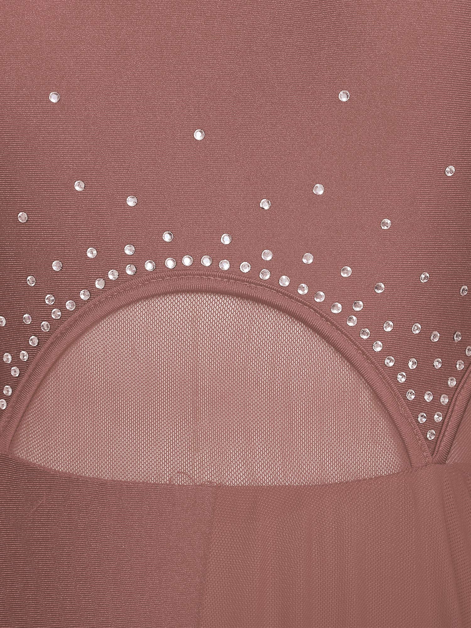 Fibrbal inestone-Robe de danse lyrique moderne pour femme, asymétrique, fendue, pure, ballet, justaucorps de performance, vêtements de danse