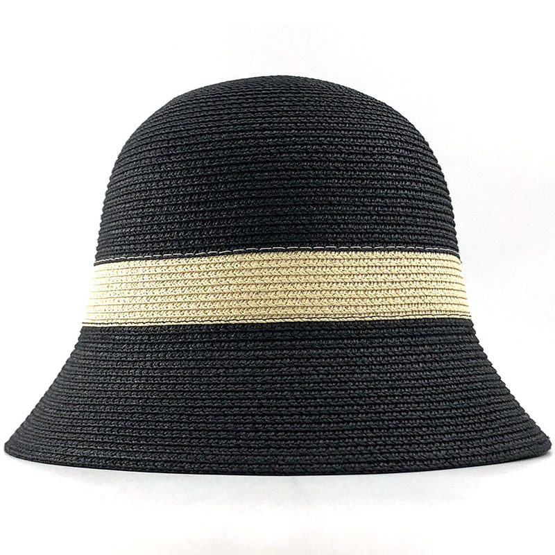 Chapeau de paille pour femmes, à la mode, pour le soleil, à visière, Style Panama, pour la plage, pour l'extérieur