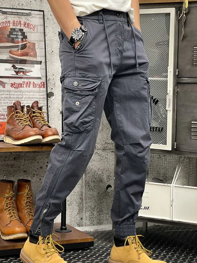 Pantalon cargo de luxe pour hommes, FjMan coréen, haute qualité, trekking d'hiver, vêtements de luxe, grande taille, Y2K, nouveau