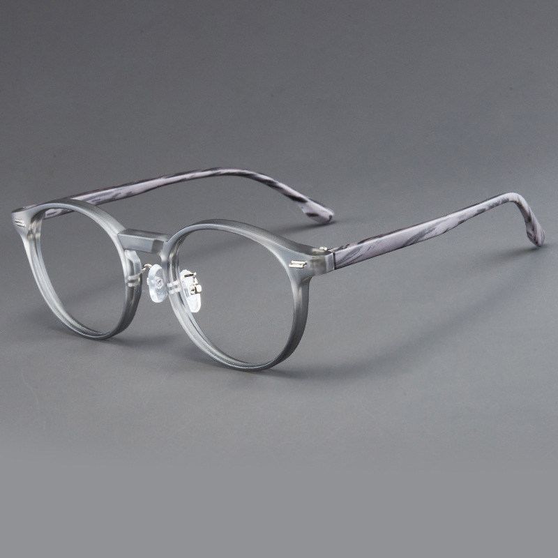 Lunettes de lecture anti-lumière bleue à monture ronde de style japonais pour hommes et femmes, style jeune