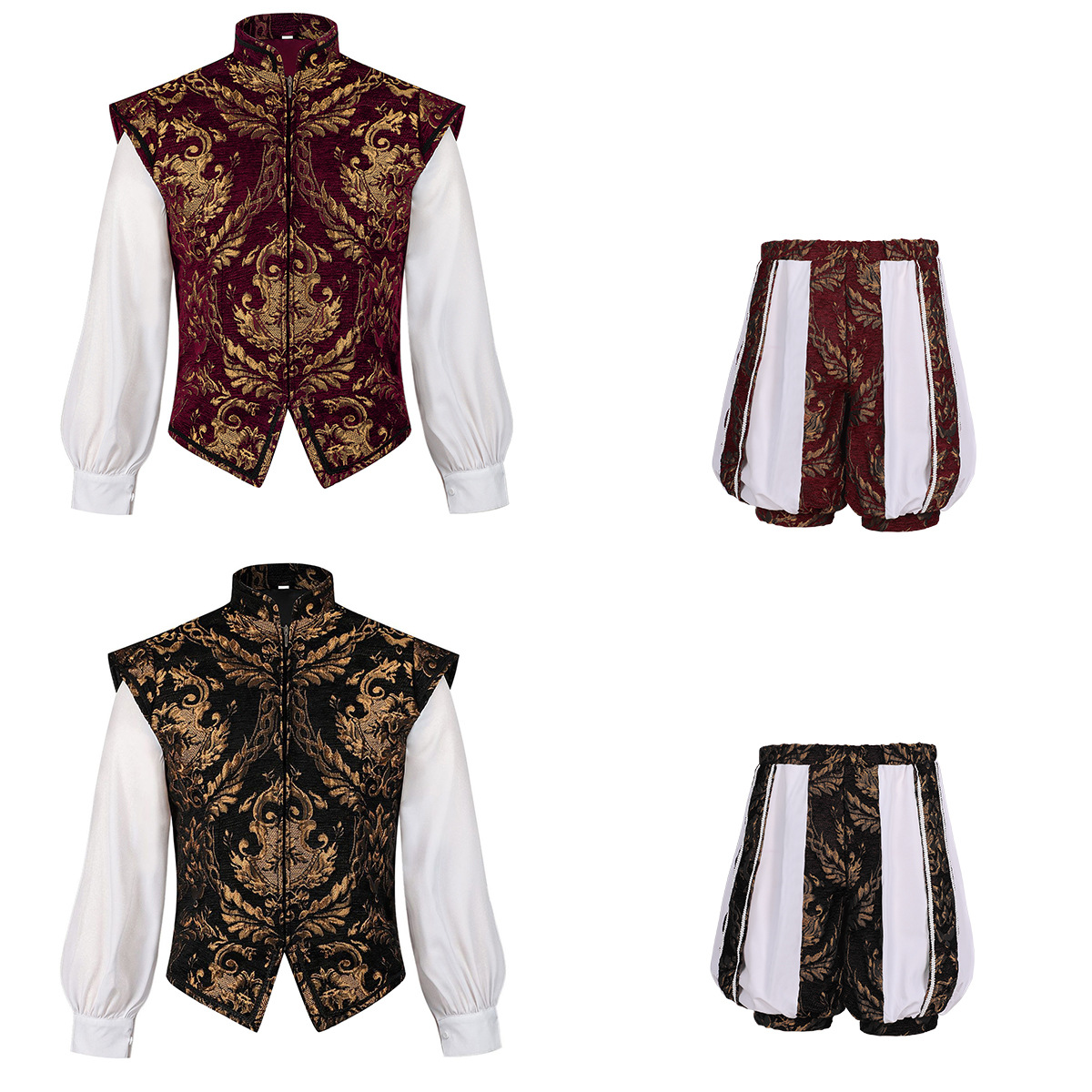 Costume Royal Tudor Élégant pour Homme, Tenue de Noble de la Renaissance pour Halloween, Cosplay Médiéval, Déguisement Historique
