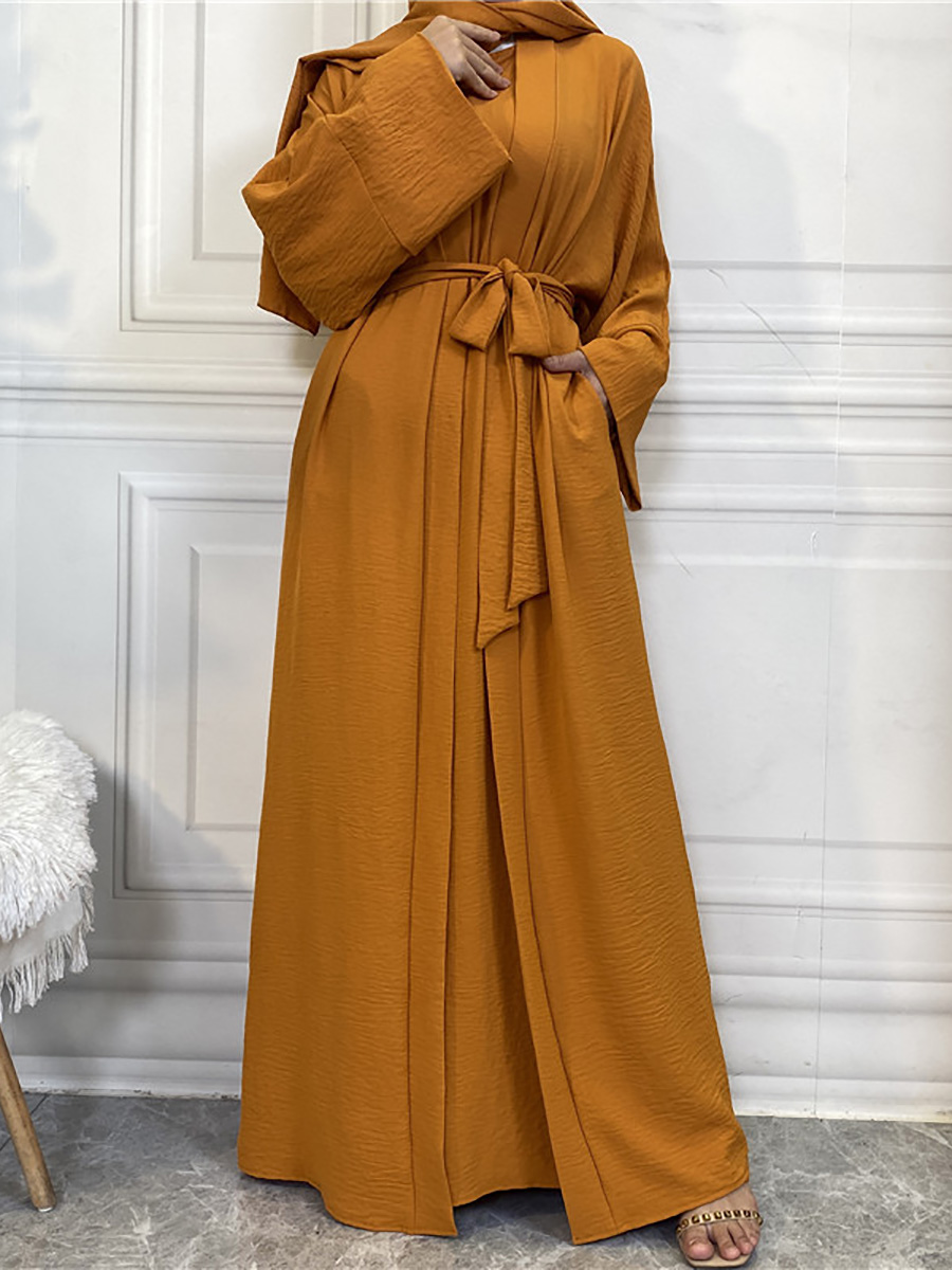 Abayas modestes pour femmes ensembles musulmans turquie caftan Islam vêtements Ramadan Ensembles musulmans Caftan Marocain Femme Hijab Robe