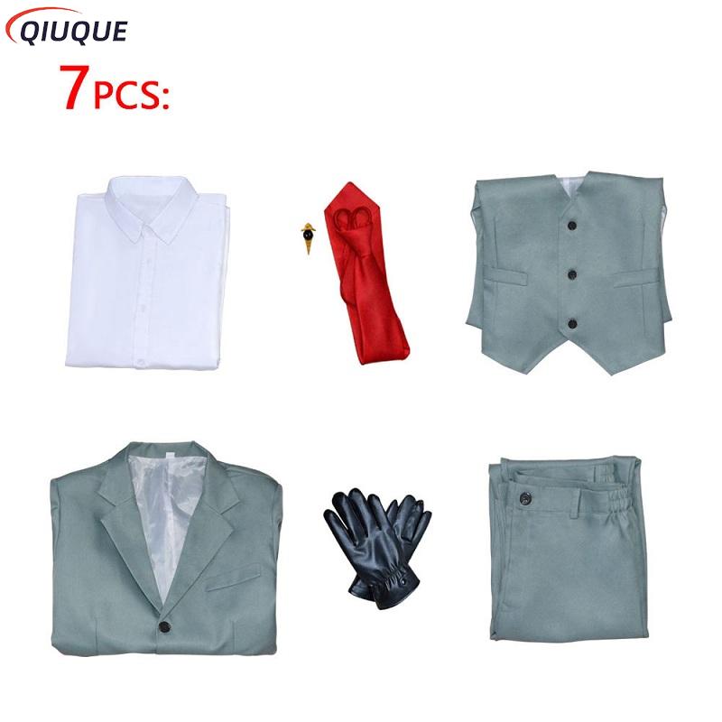Costume de Cosplay Loid Forger pour hommes, perruque blonde courte, tenue crépuscule, cravate de chemise, vêtements d'halloween