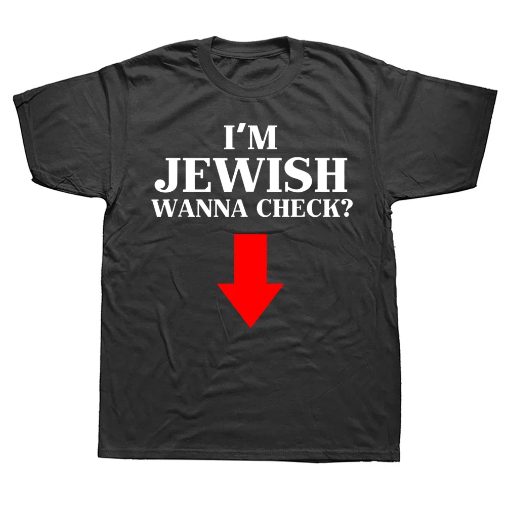 Hommes je suis juif veux vérifier drôle juif T-Shirt hommes femme mode d'été ample imprimé hauts t-shirts rue mode col rond hauts