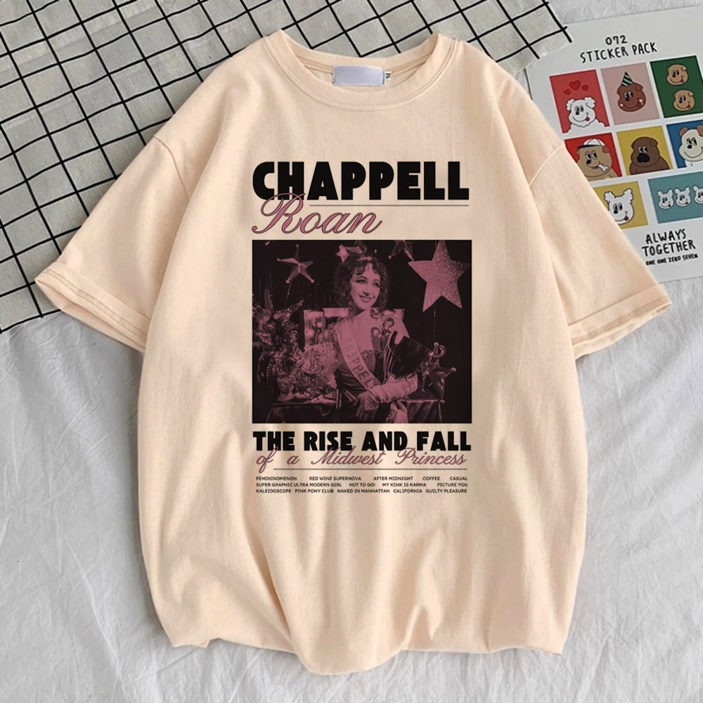 Chappell Roan t-shirt fille à la mode vêtements coréens esthétique harajuku Y2k Punk chemise kawaii psychédélique Grunge rétro années 2000