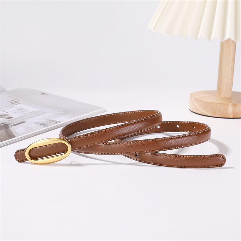 Ceinture en cuir véritable pour femme, élégante et polyvalente, idéale pour jeans et costumes, pour cintrer la taille