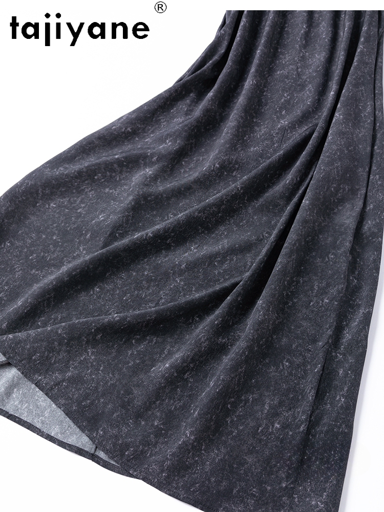 TAJIYANE 100% robe en soie de mûrier femme été 2025 élégant longue débardeur robes vacances robes lâches dames vêtements robes