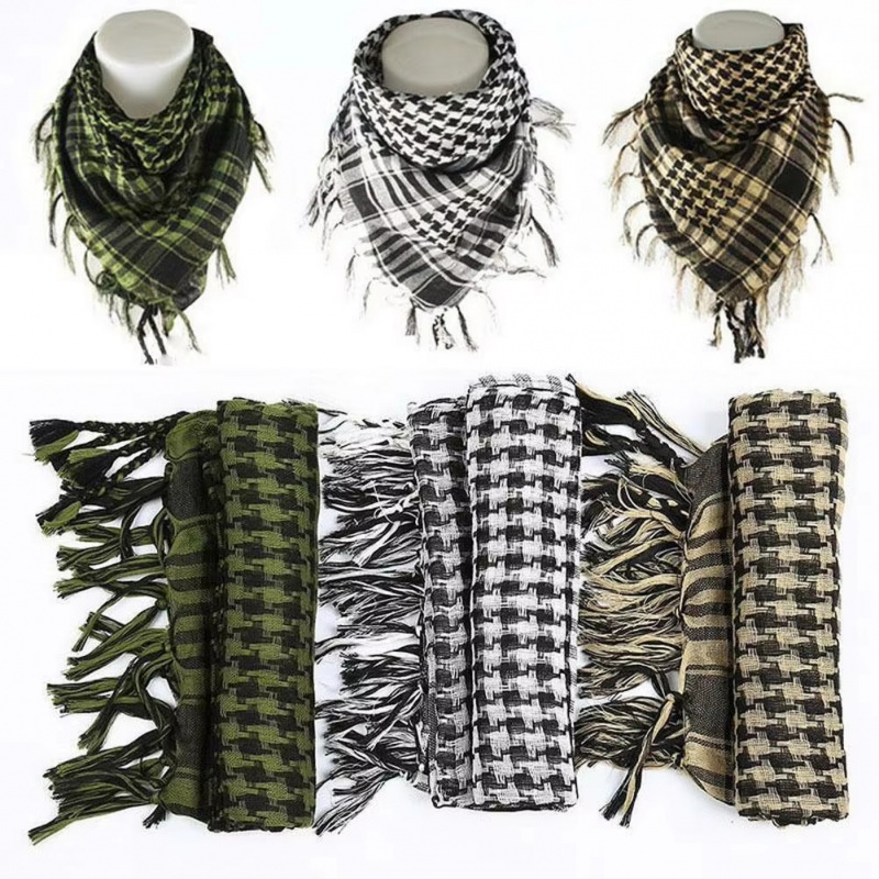 1/3/6 pièces écharpe militaire légère ArabTactical écharpe arabe écharpe Palestine Keffiyeh pour Palestine militaire accessoires de voyage