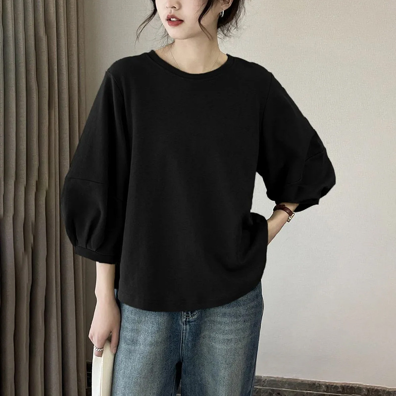 Vêtements pour femmes, col rond rétro décontracté, vêtements de bureau pour femmes, nouvelle arrivée tendance, confortable