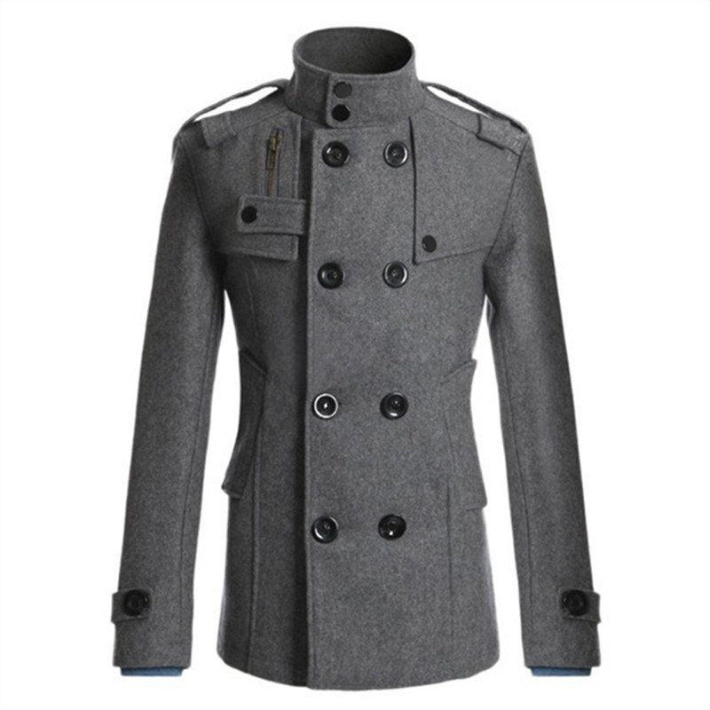 Nouveau Manteau Long en Laine pour Homme 2026 – Coupe-Vent en Laine pour Homme – Vêtement Décontracté de Marque pour Homme