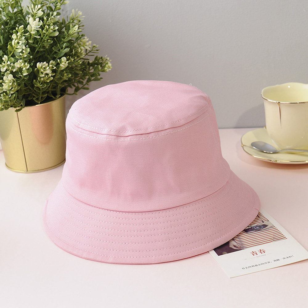 Chapeau seau en coton unisexe, bonnet de soleil d'été, casquette de pêcheur en plein air pour femmes et hommes, plage