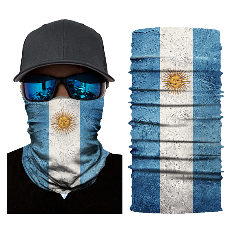 Foulard magique drapeau National pour hommes, cagoule de cyclisme sans couture, foulard de tête, bandeau de sport de plein air, chauffe-cou, Bandanas en maille pour le visage