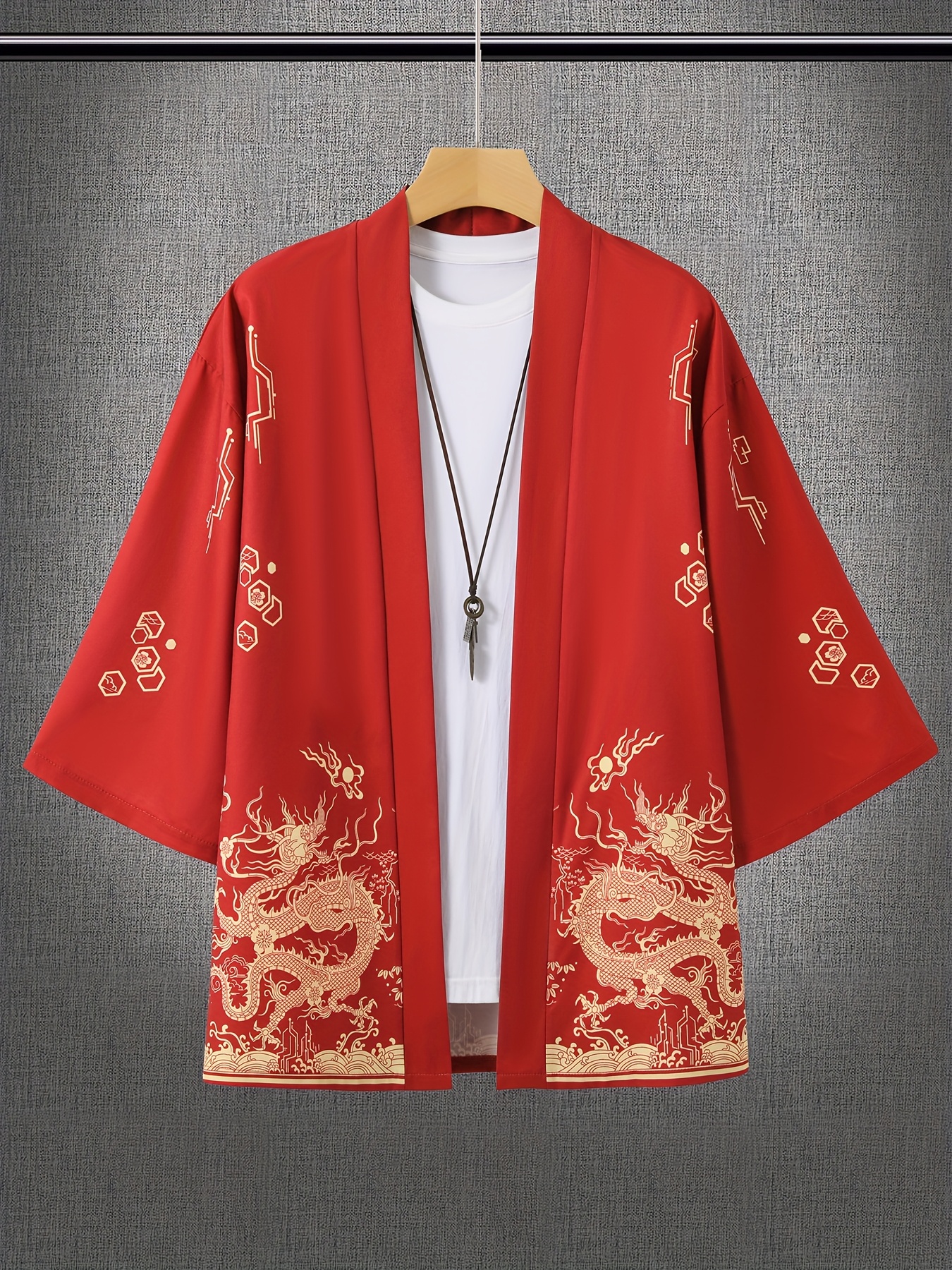 Kimono unisexe imprimé Dragon, haut à la mode, Cardigan décontracté, tenue Yukata, Streetwear japonais, vêtements traditionnels
