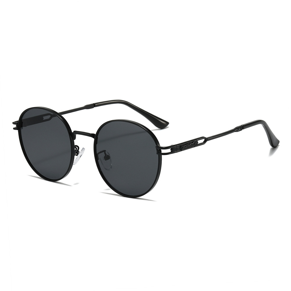 Lunettes de soleil rondes classiques pour femmes, petites montures en métal, nuances pour dames, tendances d'été, lunettes uniques pour hommes, mode sexy