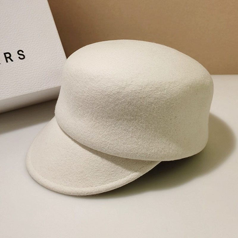 Femmes casquette d'hiver chaud plaine laine casquette gavroche laine hiver chapeaux boulanger garçon chapeaux réglable dames hommes Gatsby Cabbie visière