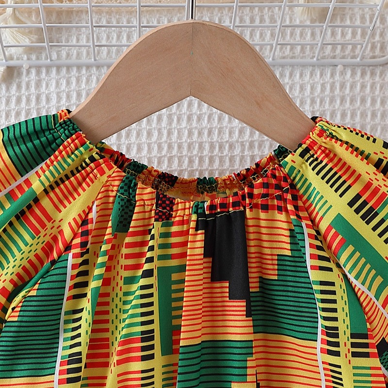 Combinaison africaine imprimée Boho Ankara, manches courtes, combishort d'été pour bébés filles, barboteuse traditionnelle, vêtements pour bébés en bas âge