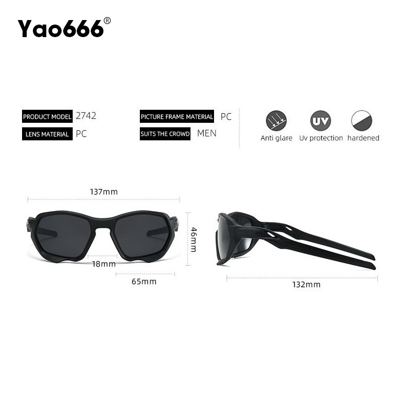 Lunettes de soleil rondes classiques polarisées pour hommes et femmes, lunettes de soleil ovales de voyage en plein air, anti-coulée, UV400, sport, marque de luxe, nouveau, 2742