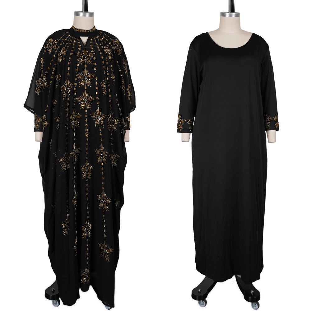 Abayas pour femmes, mode musulmane africaine de Dubaï, robe caftan marocain, robes de soirée, robe boubou en mousseline, djellaba femme